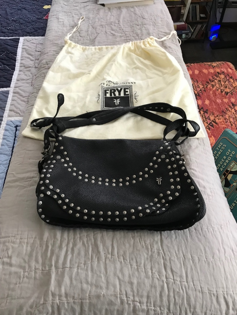 Frye leather saddle bag